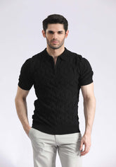 Limited Edition Black Polo Sweater
